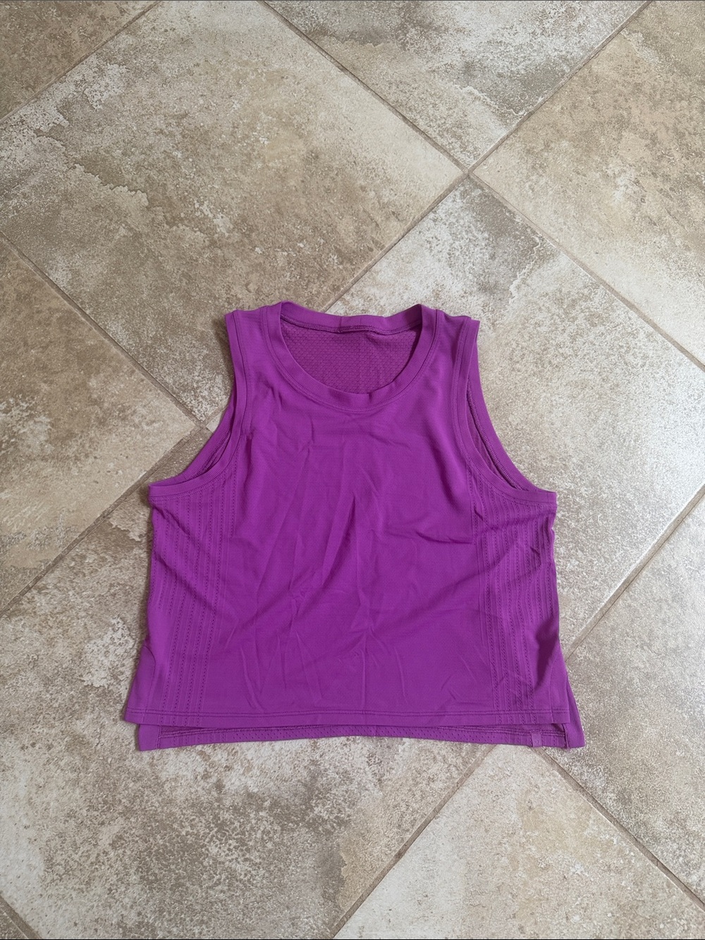Lululemon Purple Sleeveless Knit Tank Top